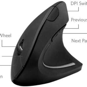 Anker Wireless Ergonomic Vertical Mouse with USB Receiver