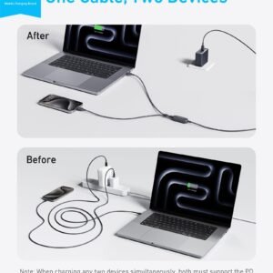 Anker 140W 2-in-1 USB-C to USB-C Cable