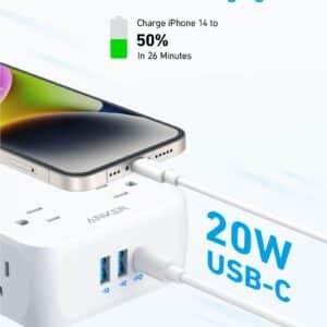 Anker 341 USB Power Strip 8 AC Outlets