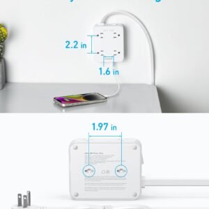 Anker 341 USB Power Strip 8 AC Outlets
