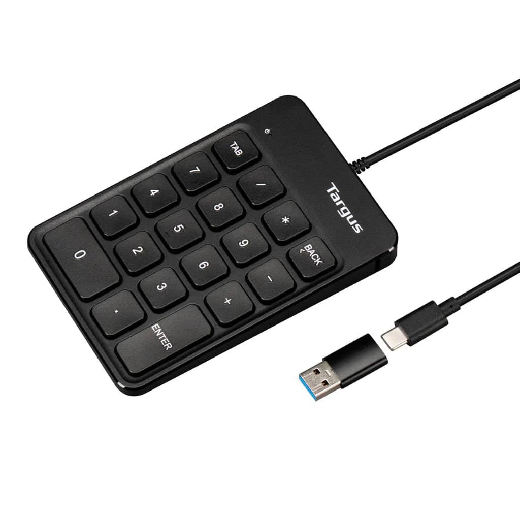 Targus Wired Numeric Keypad with USB-C Adapter
