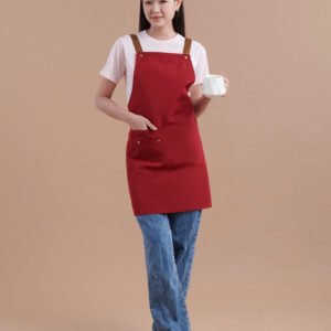 Custom H-Style Canvas Apron with Multiple Pockets – Unisex