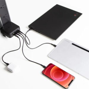 Targus PowerElite™ 100W GaN Wall Charger with 5 Plugs