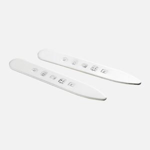 Sterling Silver Collar Stiffeners – Centre Hallmark