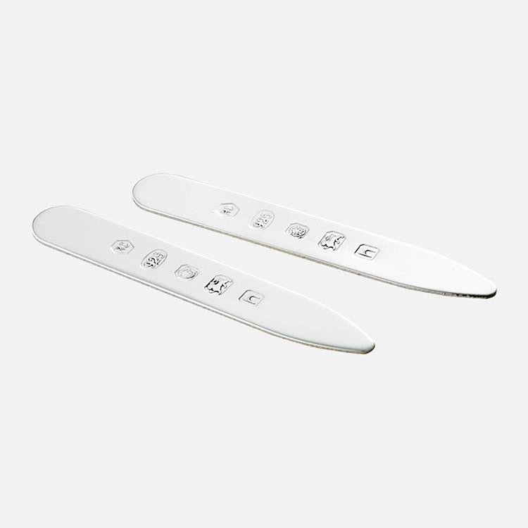 Sterling Silver Collar Stiffeners – Centre Hallmark