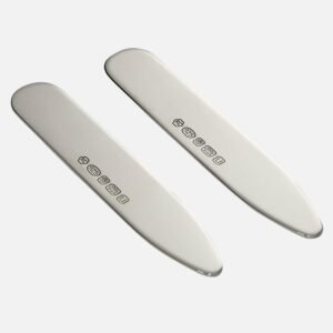 Sterling Silver Collar Stiffeners – Side Hallmark