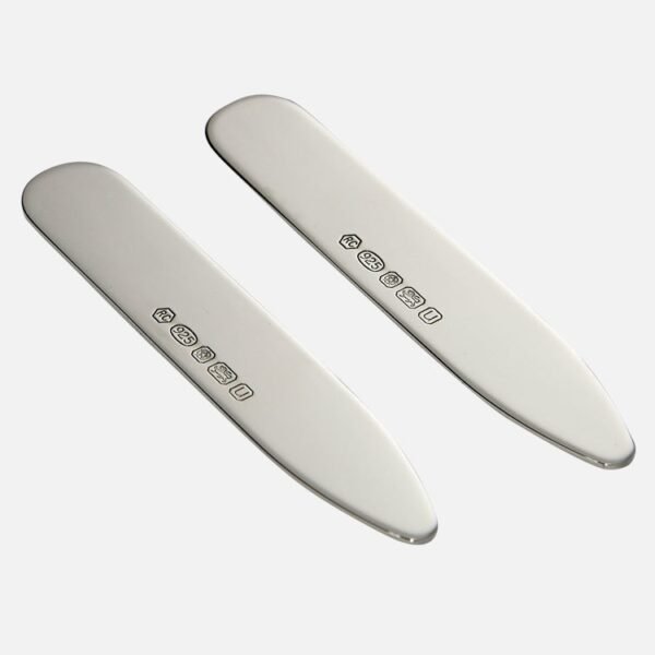 Sterling Silver Collar Stiffeners – Side Hallmark