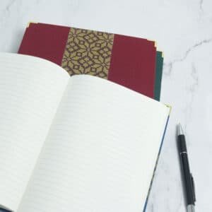 Songketa Songket Band Sewn Notebook with Metal Corners