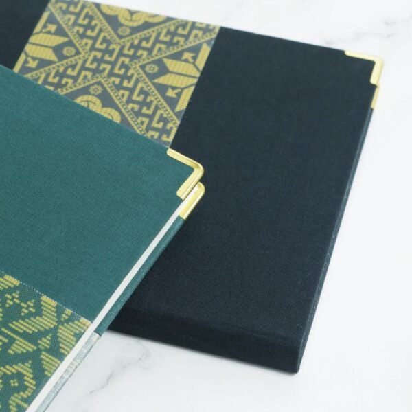 Songketa Songket Band Sewn Notebook with Metal Corners