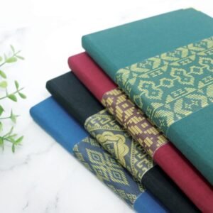 Songketa Songket Band Sewn Notebook with Metal Corners