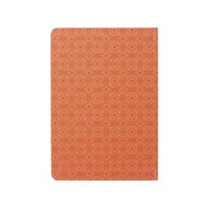 Karya Patterned Hard Cover Notebook with Leather Patch