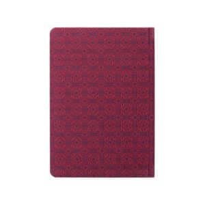 Karya Patterned Hard Cover Notebook with Leather Patch