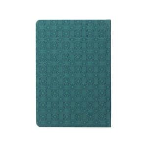 Karya Patterned Hard Cover Notebook with Leather Patch