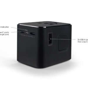 MODEX Universal Travel Adapter with 2 USB-A and 2 USB-C Ports