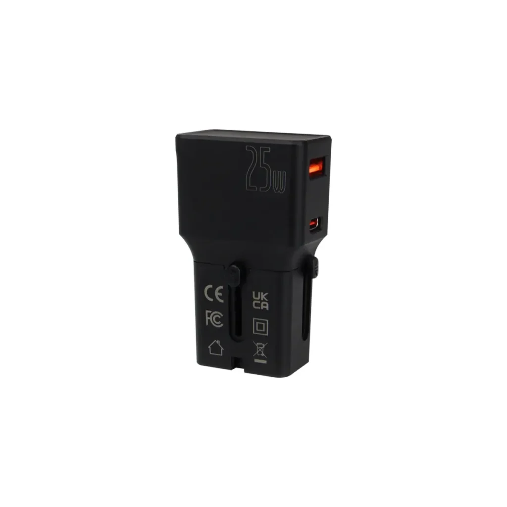 RAPID QC and PD Fast-Charging Travel Adapter
