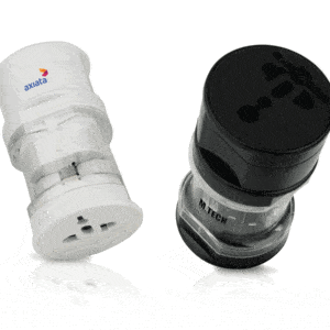 Universal Travel Adapter with Sliding Plugs