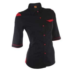 Ladies Executive Uniform Shirt 3/4 Sleeve with Contrast Shoulder Panels