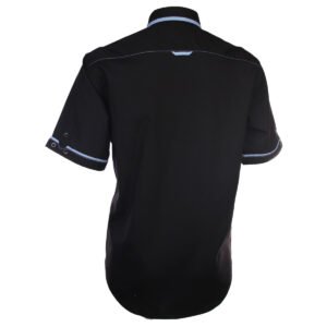 Unisex Corporate Uniform Shirt Short Sleeve with Contrast Tipping