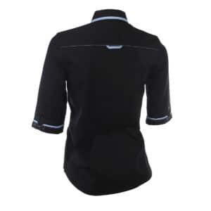 Ladies Corporate Uniform Shirt 3/4 Sleeve with Contrast Collar Tipping