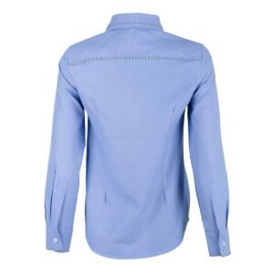 Ladies Long Sleeve Oxford Corporate Shirt with Contrast Inner Collar