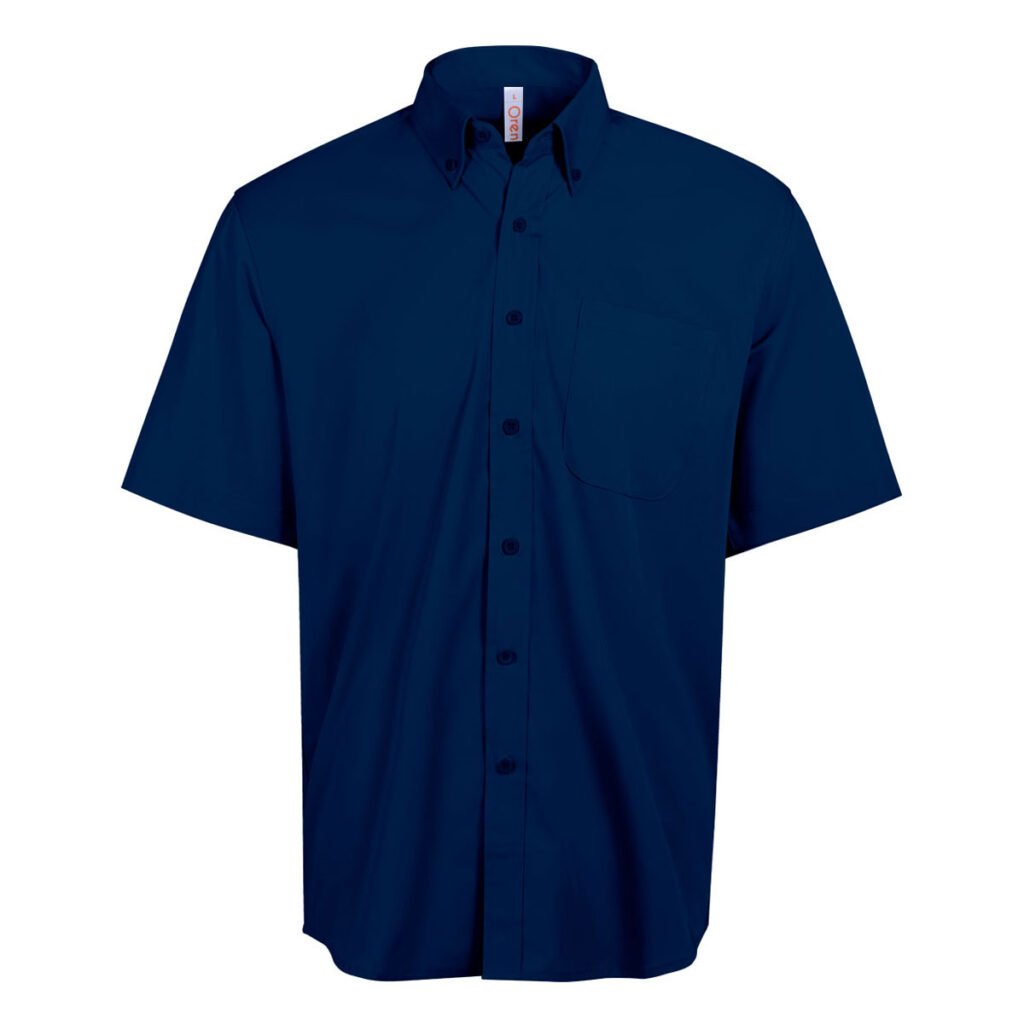 Unisex Short Sleeve Corporate Shirt – Tetron Rayon Button-Down Collar