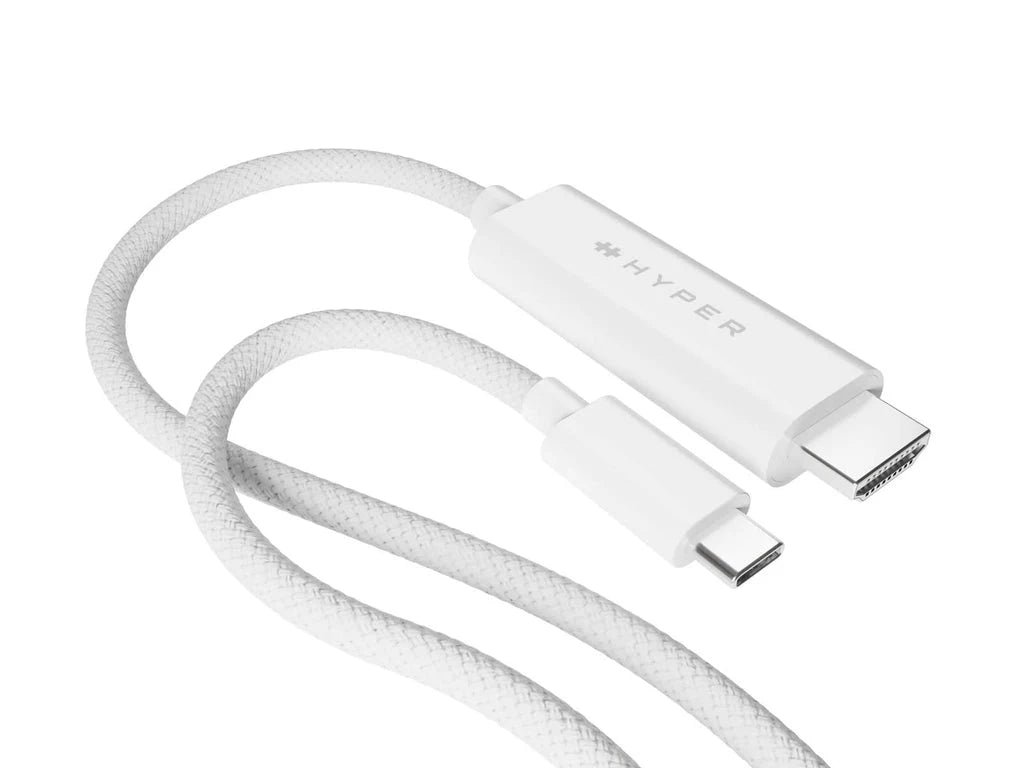 HyperDrive USB-C to HDMI 4K60Hz Cable 2.5m – White