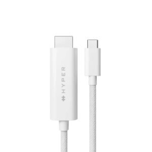 HyperDrive USB-C to HDMI 4K60Hz Cable 2.5m – White