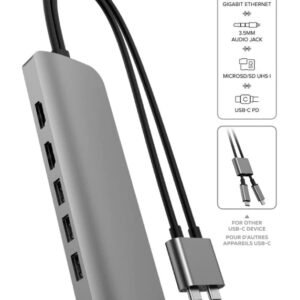 HyperDrive VIPER 10-in-2 USB-C Hub for MacBook – Grey