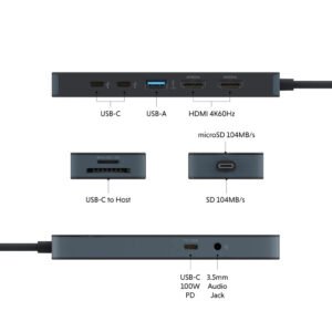 HyperDrive® Flex 9-Port Dual 4K HDMI Dock