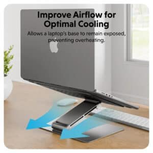HyperSpace™ Adjustable Foldable Laptop Stand – Space Grey