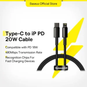 Baseus 20W USB-C to Lightning Braided Cable