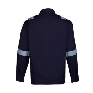 Custom Work Jacket with Reflective Tape – 100% Cotton 200GSM
