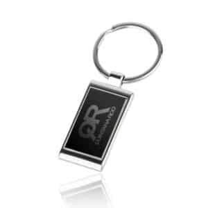 Arven Rectangular Metal Key Holder with Black Panel