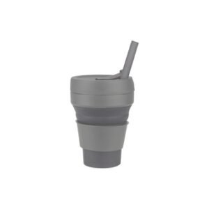 MAYOR Collapsible Silicone Cup with Straw – 355ml