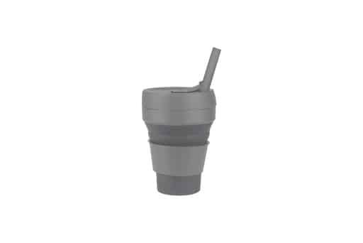 MAYOR Collapsible Silicone Cup with Straw – 355ml