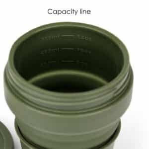 MAYOR Collapsible Silicone Cup with Straw – 355ml
