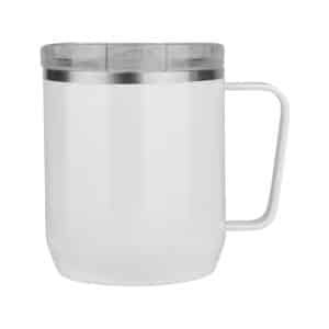 Custom Stainless Steel Coffee Mug with Slide Lid & Handle