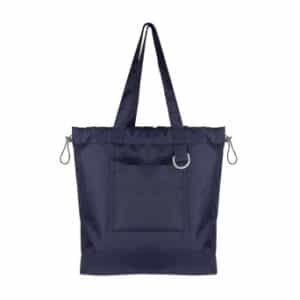NILOU Drawstring Shopping Bag with Velcro Pocket