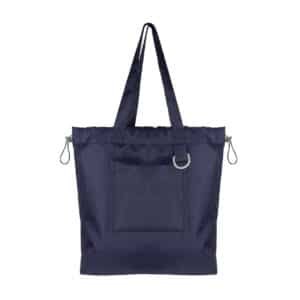 NILOU Drawstring Shopping Bag with Velcro Pocket