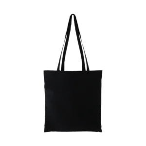 Black Cotton Tote Bag – 5oz