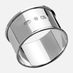 Wrapped Edge Round Sterling Silver Napkin Ring