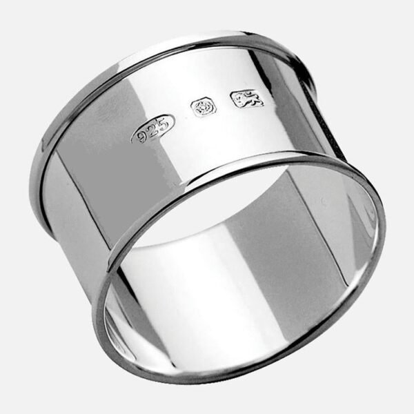Wrapped Edge Round Sterling Silver Napkin Ring