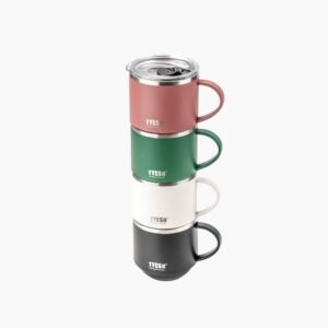 TYESO Insulated Camping Mug with Lid