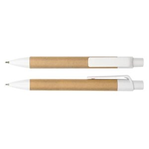 Custom Eco Paper Pen with Logo – 1.0mm Retractable Gel Pen