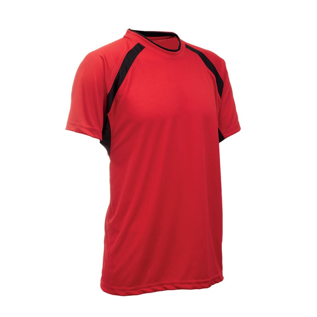 Custom Quick Dry Raglan T-Shirt with Contrast Shoulder Panels 160GSM