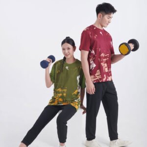 Custom Sublimation T-Shirt with Urban Grunge Print – Quick Dry