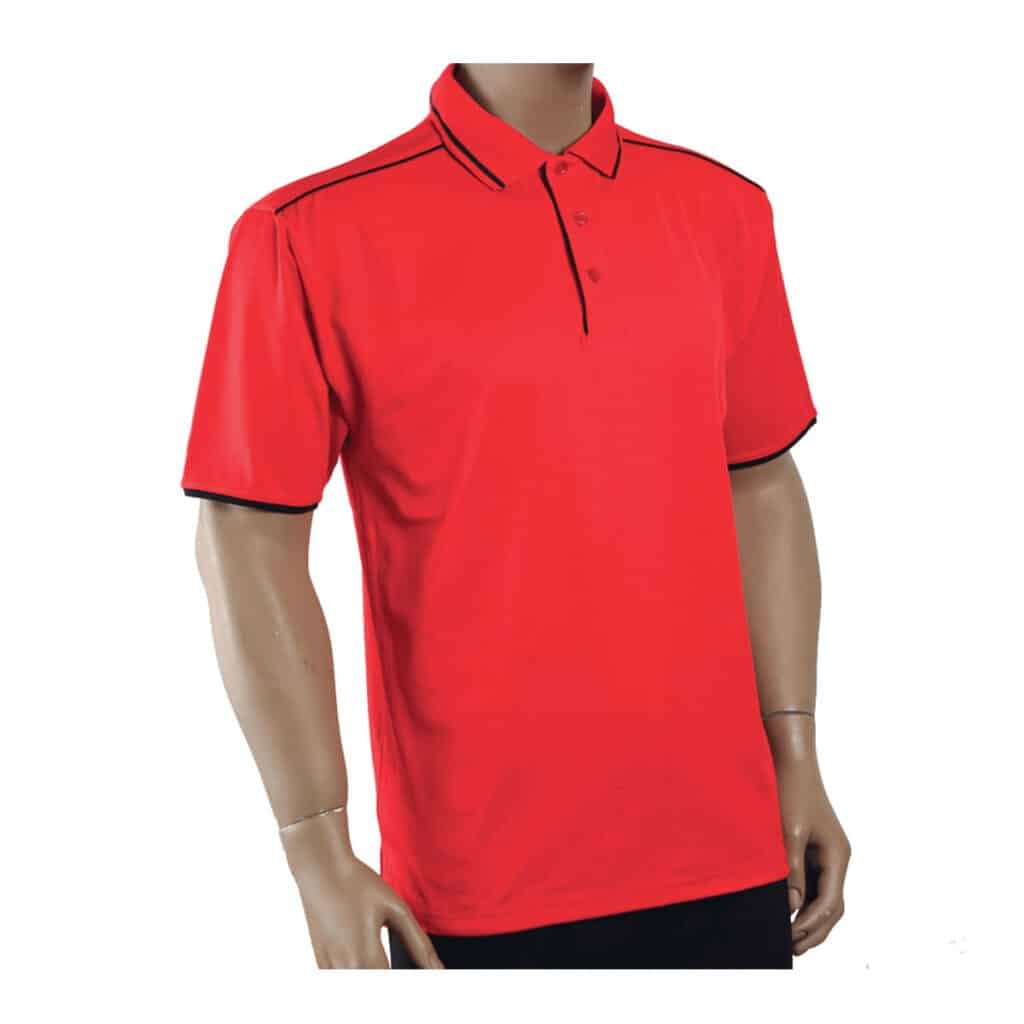 Custom Quick Dry Polo with Shoulder Piping – CVC 200GSM