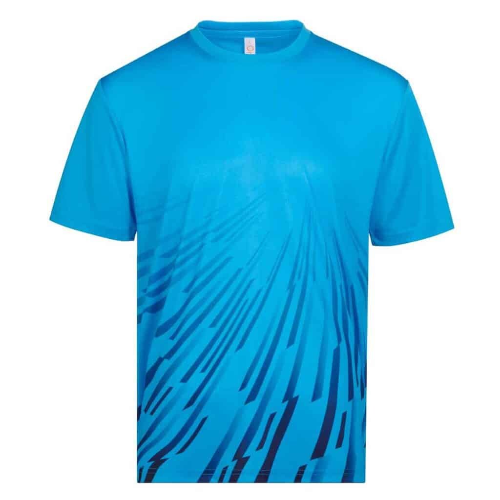 Custom Sublimation T-Shirt with Streak Pattern – Quick Dry 150GSM