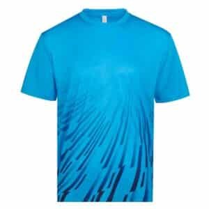 Custom Sublimation T-Shirt with Streak Pattern – Quick Dry 150GSM