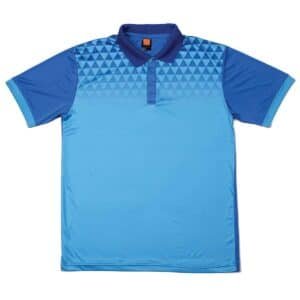 Custom Sublimation Polo Shirt with Geometric Triangle Yoke